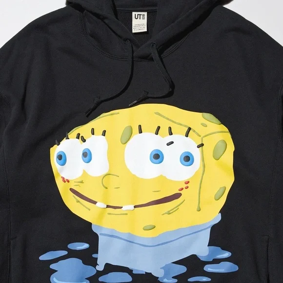 NWT SpongeBob SquarePants Cactus Plant Flea Market Sweat Hoodie - Picture 8 of 8
